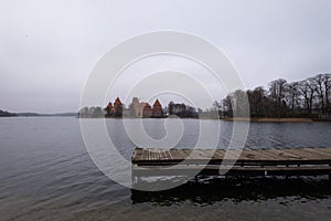 Trakai castle in Lithuania. History, historical site