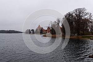 Trakai castle in Lithuania. History, historical site