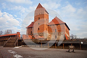 Trakai . castle of  Lithuanian kings. Courtyard