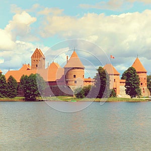 Trakai Castle near Vilnius in Lithuania