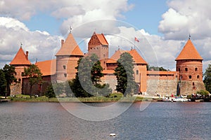 Trakai Castle near Vilnius - one of the most popular tourist destinations, Lithuania