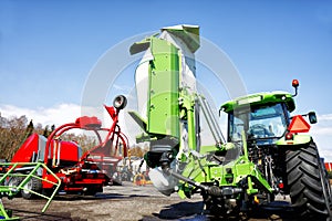 Traktors and plows photo