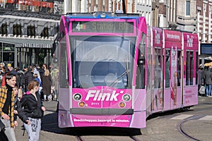 Tram 4 At Amsterdam The Netherlands 6-3-2022