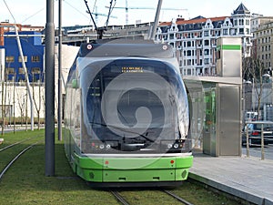 Tram in Bilbao photo