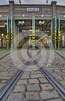 Tram garage