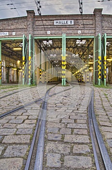 Tram garage