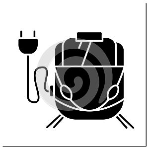 Tram glyph icon