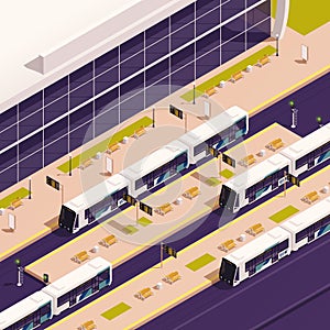 Tram Isometric Concept