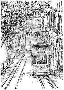 Tram in Lisboa