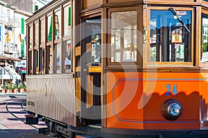 The Tram in Port de Soller Mallorca photo