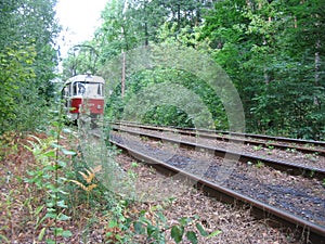 Tram in Pushcha Voditsa.