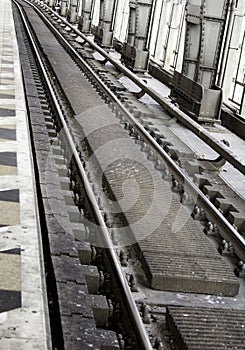 Tram rails iron