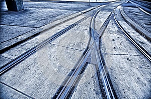 Tram rails Vienna