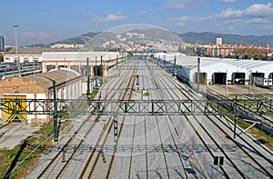 Tram repair workshops in Barcelona