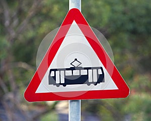 Tram Sign in Llandudno, Wales