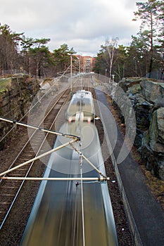 Tram speeding