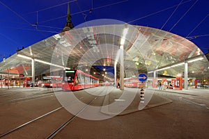 Tram station, Bern, Switzerland