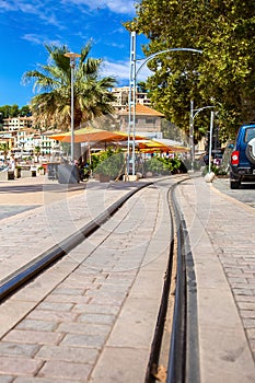 Tram track in Port Soller photo