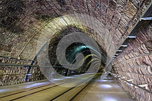 Tram tunnel in Bratislava, Slovakia