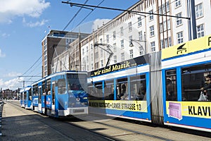 Tramcars in Rostock