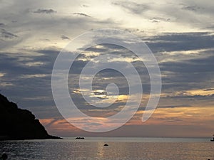 Sunset in Phi Phi Island, Thailand photo