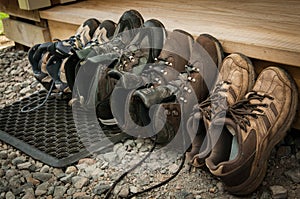 Tramping boots photo