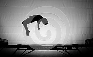 Trampoline backflip