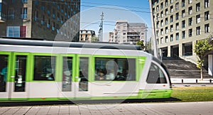 Tramway in Bilbao, Spain