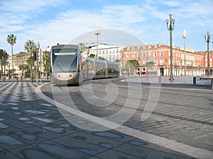 Tramway in city of Nice