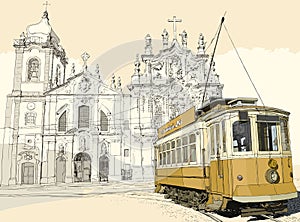 Tramway in Porto photo