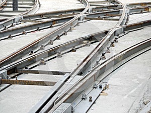 Tramway track construction