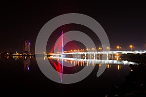 Tran Thi Ly Bridge at night