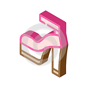 trance disco party isometric icon vector illustration