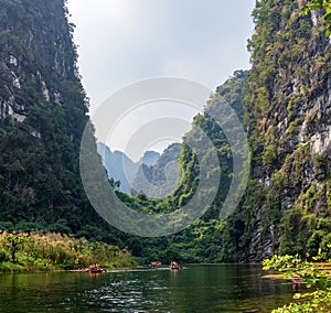 Trang An, Tam Coc, Ninh Binh, Vietnam.