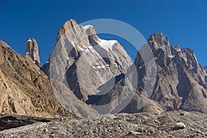 Trango tower cliff and Cathedral tower, K2 trek, Skardu,Gilgit,Pakistan