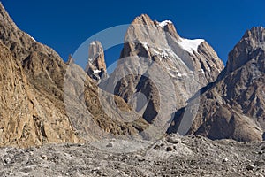 Trango tower cliff and Cathedral tower, K2 trek, Skardu,Gilgit,Pakistan