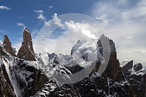 Trango towers in Karakorum range of North Pakistan