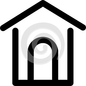 tranparent icon home outline sign symbol design illustration.