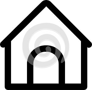 tranparent icon home outline sign symbol design illustration.