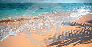 Tranquil Beachscape with Palm Tree