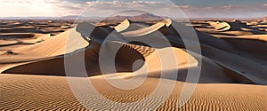 Sandswept serenity mesmerizing dunescape photo