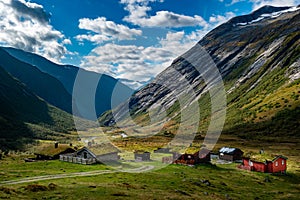 Tranquil Highland Landscape in Norway\'s Historic Strynefjellet Valley photo