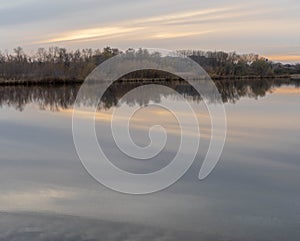 Tranquil landscape Autumn scene in Eden Prairie Minnesota