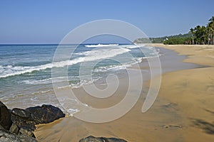Tranquil Mexican Pacific Ocean beach
