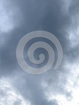 Tranquil Overcast Sky with Majestic Cloud Layers in High Definition photo
