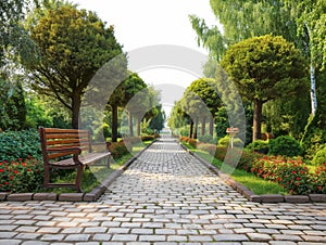 Tranquil Park Pathway