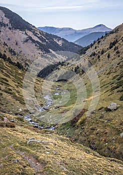 Tranquil Pyrenees Ridge with Stunning Mountain Range and Valley View