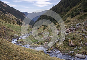 Tranquil Pyrenees Ridge with Stunning Mountain Range and Valley View