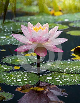 Tranquil Reverie: Serene Lotus Bloom