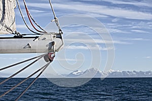 Tranquil sailing in svalbard